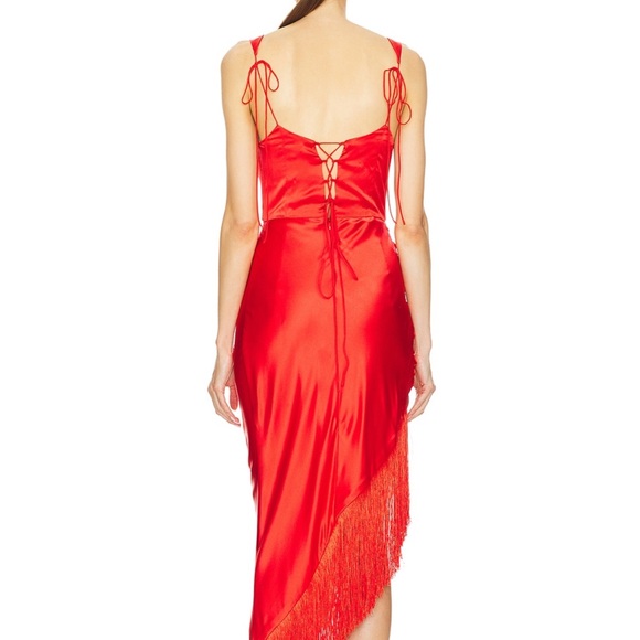 For Love and Lemons Anisa Fringe Midi Dress - Picture 7 of 7